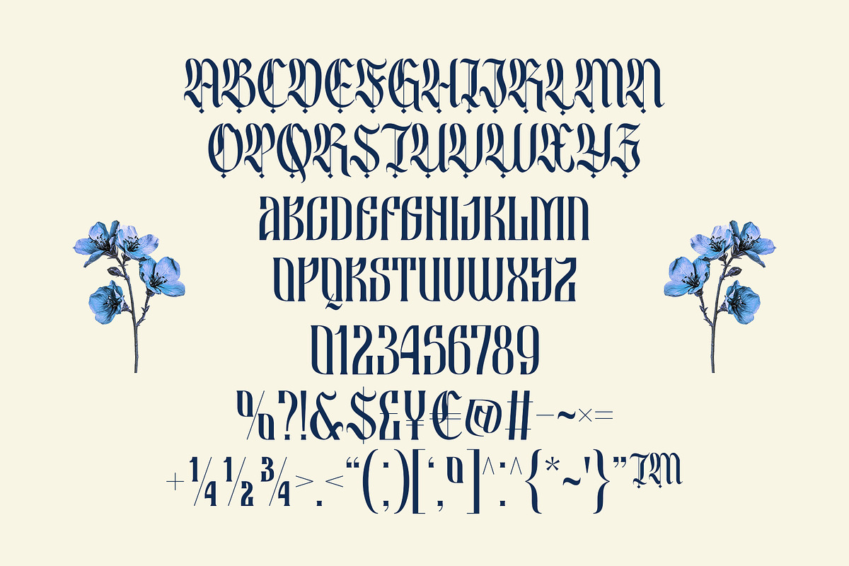 Besquen Modern Gothic Typeface, a Blackletter Font by Heinzel Std (Photo 12 of 13)