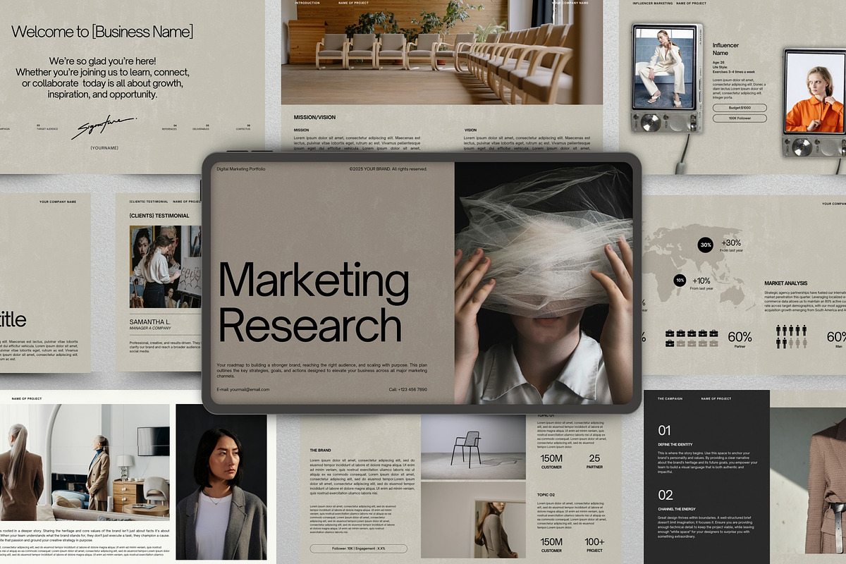 Lumina - Marketing Pitch Deck, a Presentation Template by Pani Temp. (Photo 1 of 14)