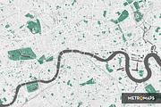 London Map – Forest Green, an Illustration by MetroMaps (Thumbnail 3 of 3)