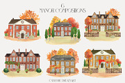 Persimmon Manor Vintage Fall Garden, a Decorative Illustration by Catch the Dream Art (Thumbnail 3 of 15)