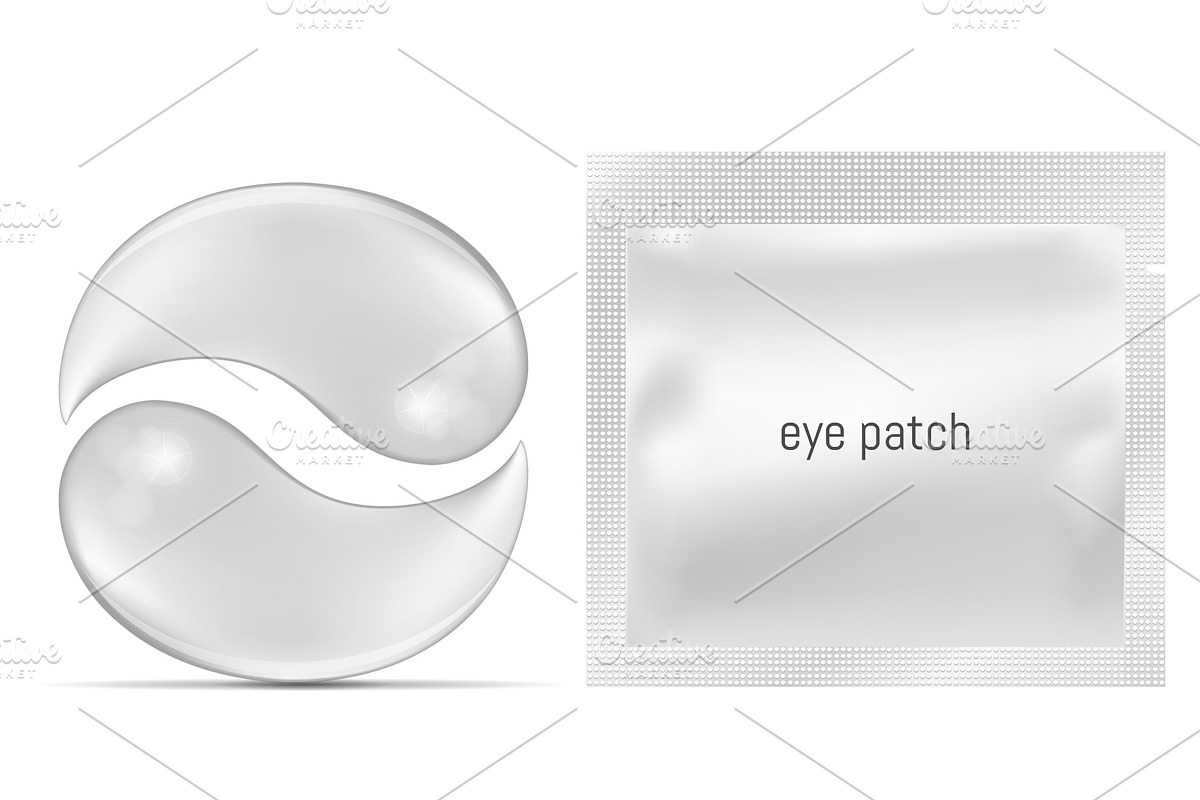 Sachet and eye gel patches, an Object Graphic by Kseniia_designer's shop