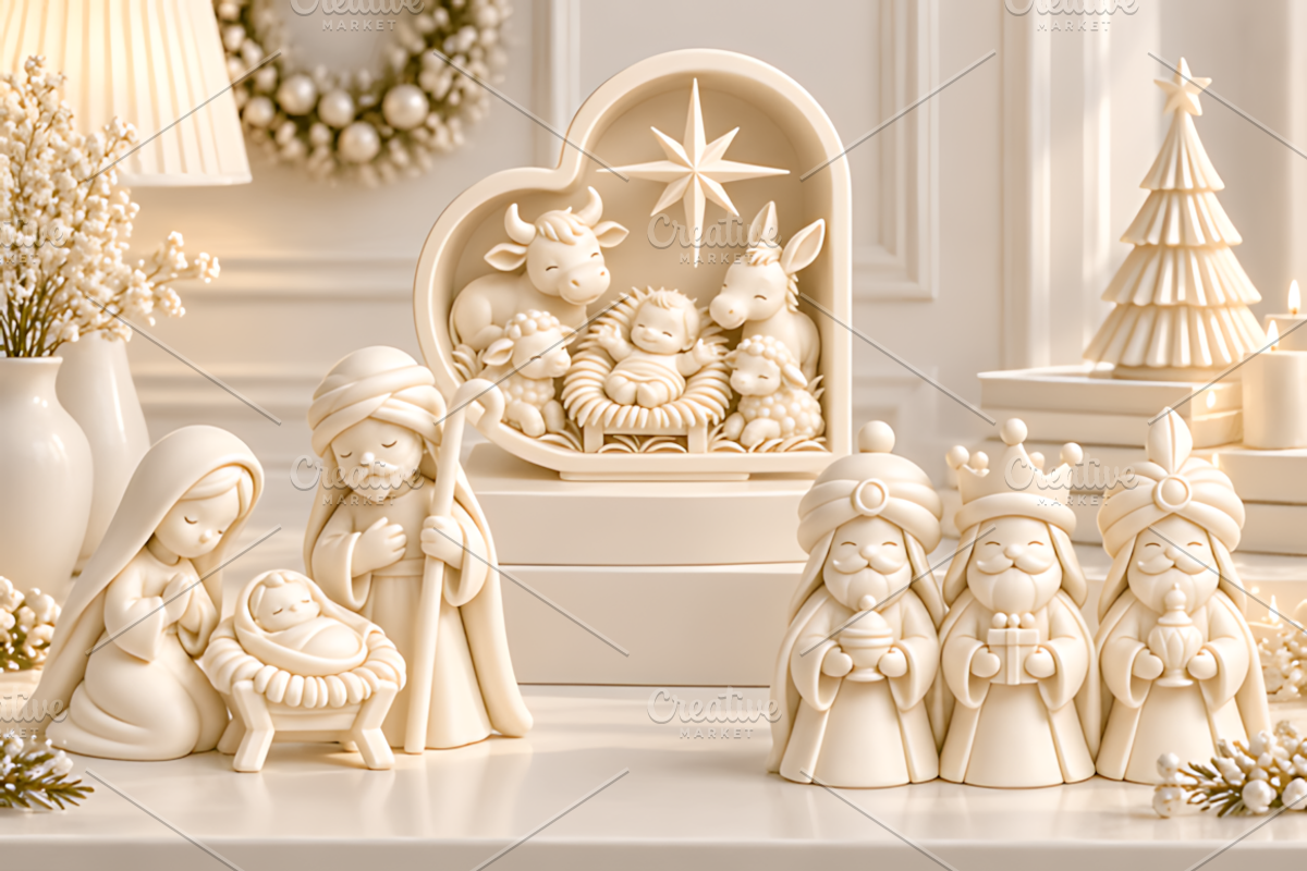 Christmas Nativity Scene & Wise Men, a Characters & Person 3D Model by Design Station (Photo 2 of 6)