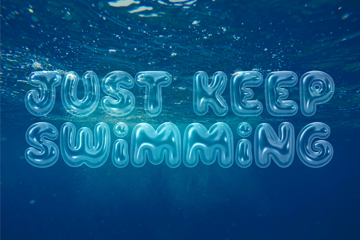 Blown Glass 3D SVG Bubble Color Font, a Sans Serif Font by The Creative Bix (Photo 5 of 13)