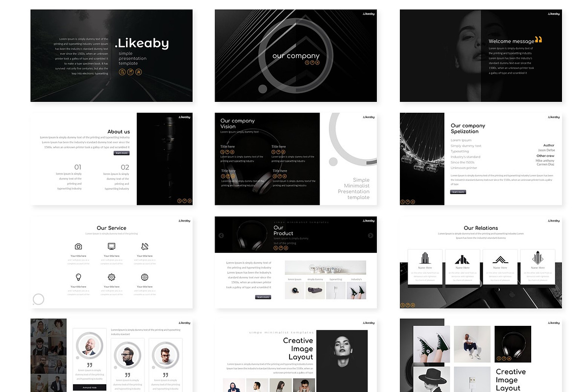 Likeaby - Keynote Template, a Presentation Template by AQR Studio ...