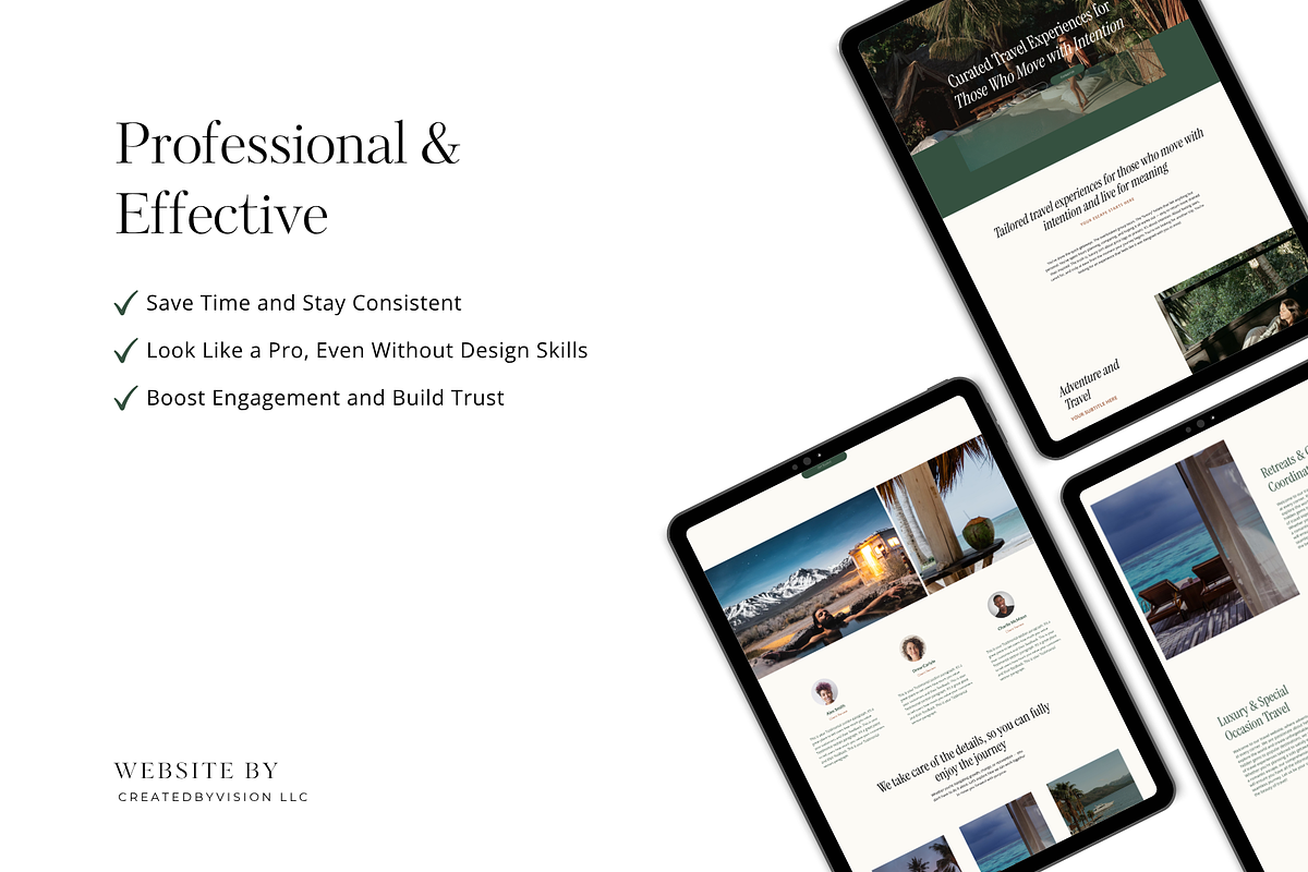 Wix Studio Travel Website Template, a Templates & Theme by CreatedbyVision LLC (Photo 2 of 5)