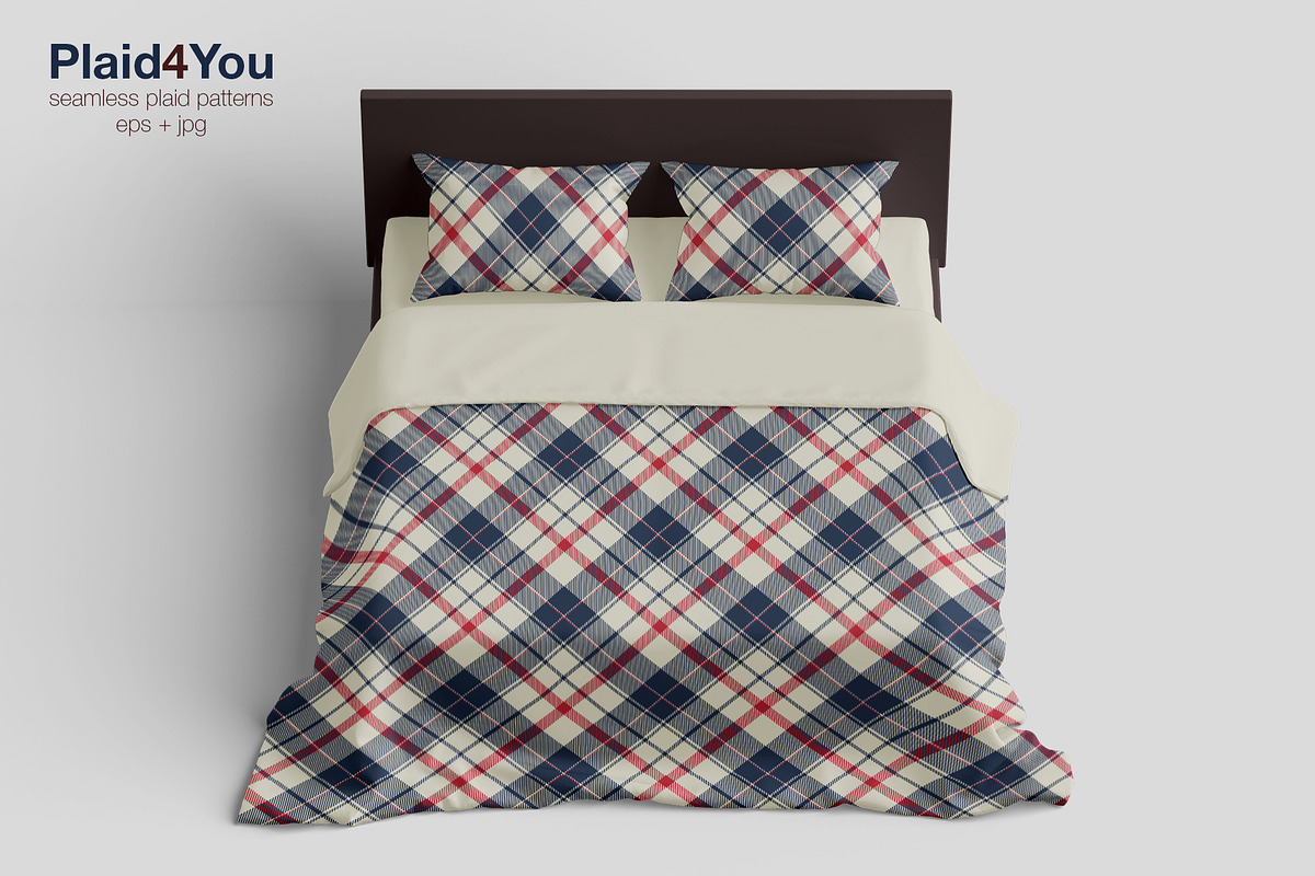 #51 Shirt Plaid Patterns EPS + JPG, a Pattern Graphic by Plaid4You (Photo 4 of 9)