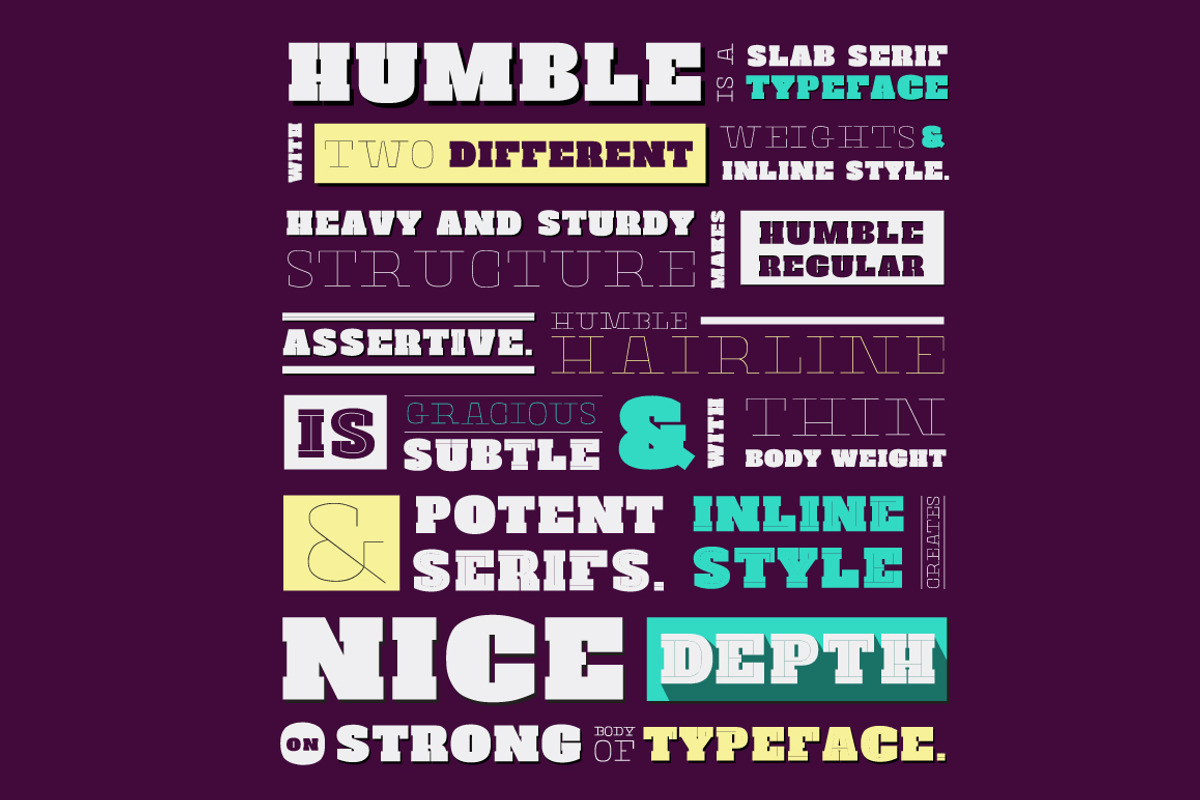 Humble Font Family preview 3
