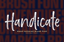 Handicate - Handwritten Brush Font