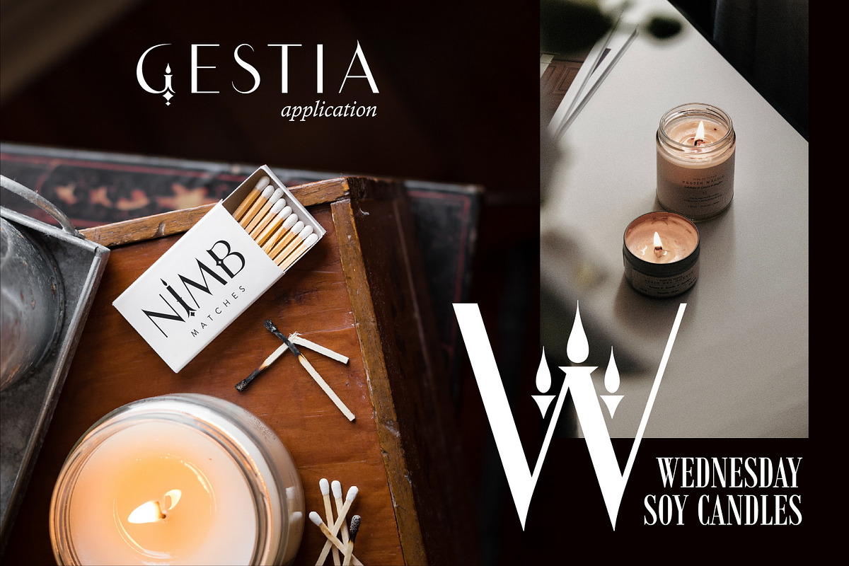 Gestia Candle Aesthetic Display Font, a Sans Serif Font by Struvictory.art (Photo 8 of 11)