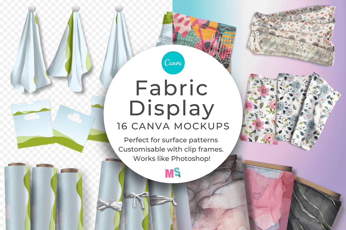 Fabric Display Mockups for Canva, a Household Mockup by Mockup Scene (Photo 1 of 21)