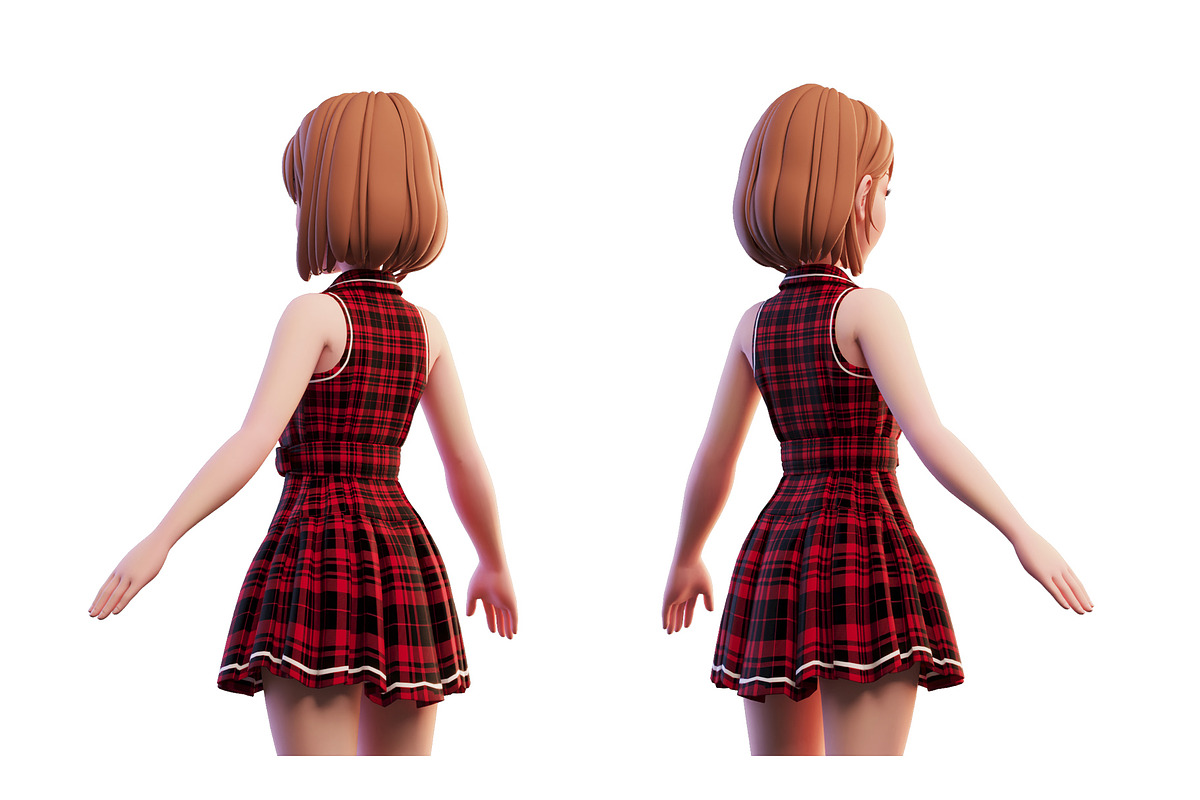 3D Stylized Girl_SG3FC, a Characters & Person 3D Model by LomellRueca (Photo 9 of 23)