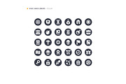 Video Game Elements Icon Set, a Solid Icon by microstd (Thumbnail 3 of 3)