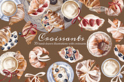 Croissants PNG Clipart, an Object Illustration by Leonaa art (Thumbnail 1 of 10)