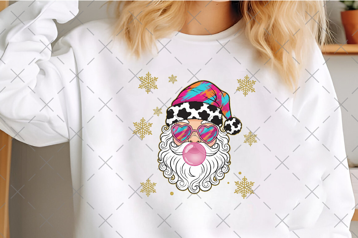 Bubblegum Santa PNG, an Illustration by Craft Nest (Photo 4 of 6)