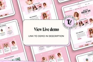 Pink Retro Wix Store Template