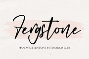 Fergstone | Monoline Script, a Script Font by Forberas Club (Thumbnail 1 of 8)