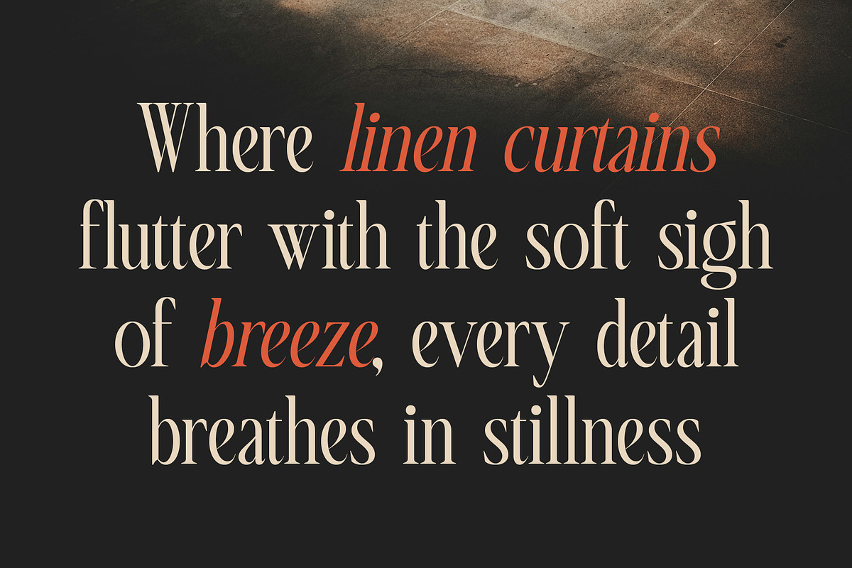 Rosmanic – Condensed Font, a Serif Font by Craft Supply Co. (Photo 6 of 8)