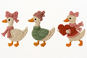 Faux Yarn Valentine Silly Goose PNG, an Animal Illustration by SugarCloudStudioArt (Thumbnail 2 of 4)