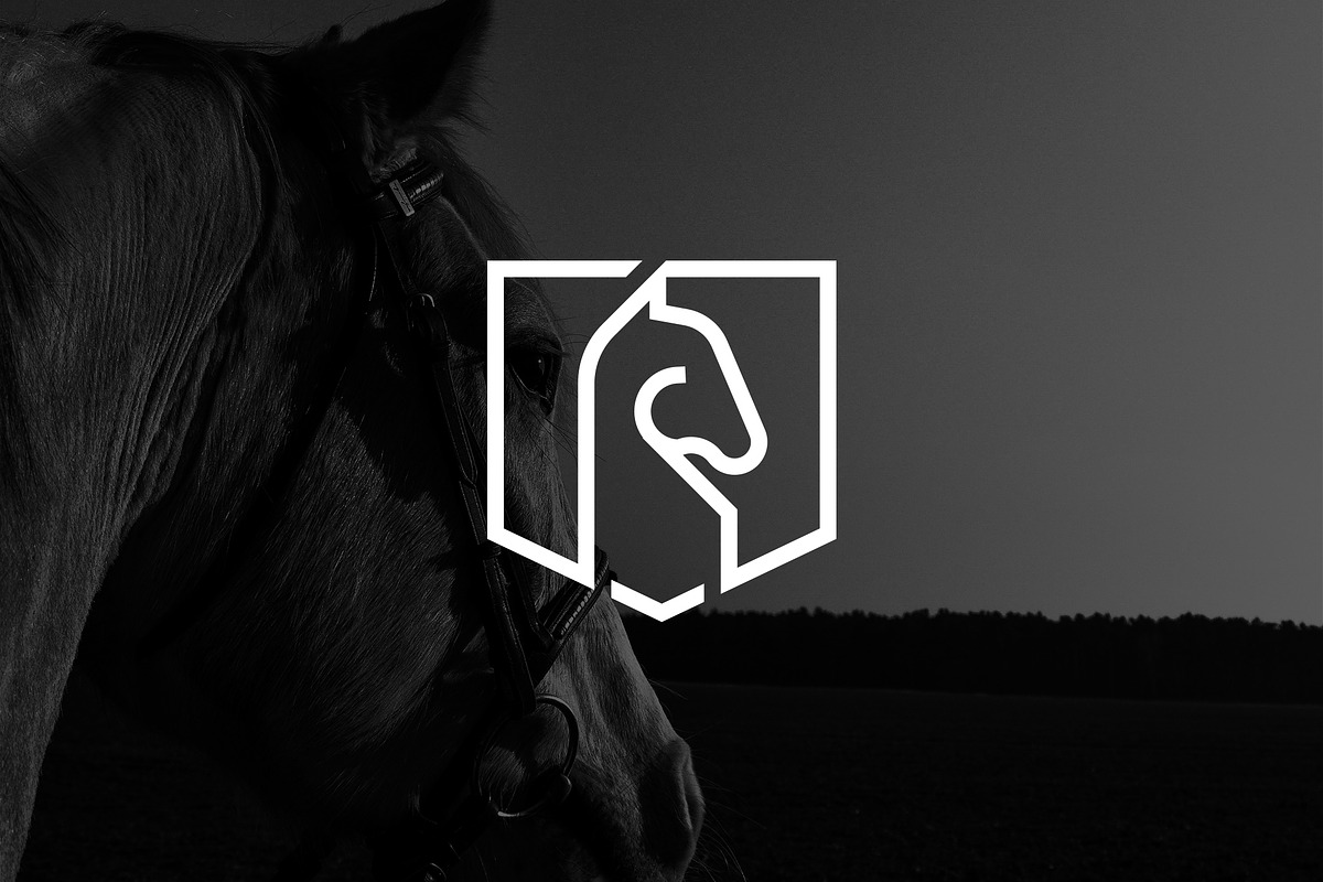 Minimalist Horse with Shield Logo, a Branding & Logo Template by Luxury Logos (Photo 2 of 4)