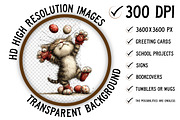 Whimsical Easter Cat Clipart PNG, an Illustration by Craft Nest (Thumbnail 2 of 11)