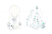 Business Isometric Illustrations, an iPhone Mockup by Boyko Pictures (Thumbnail 14 of 14)