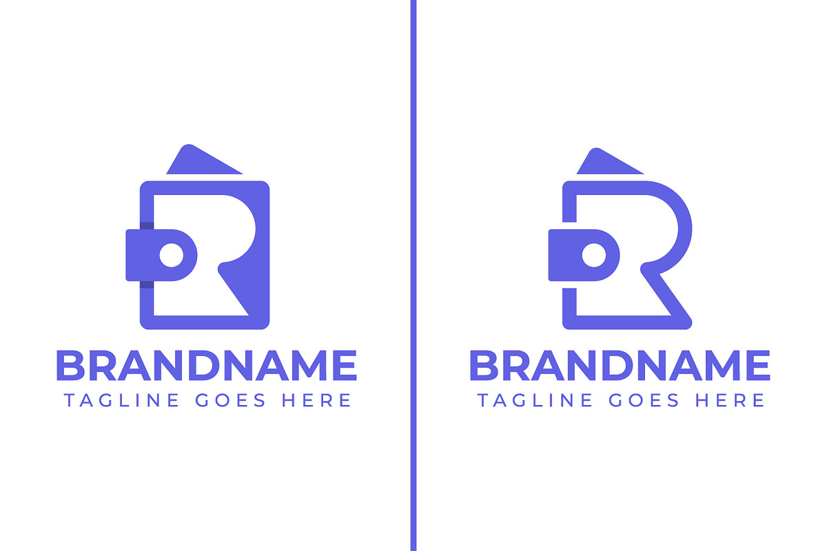 Letter R Wallet Logo, a Branding & Logo Template by Pray Art Design Studio