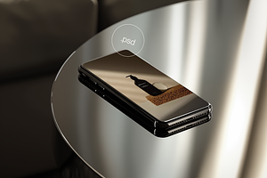 Chrome Phone Mockup