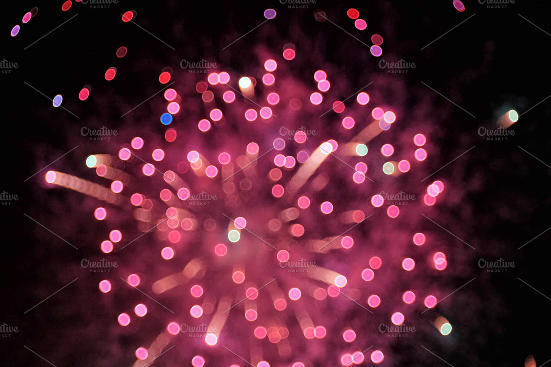 Defocused fireworks stock photo containing defocused and fireworks, an Arts & Entertainment Photo by Kynamuia