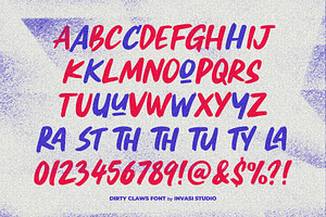 Dirty Claws - Brushy Font