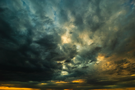 Awesome stormy sunset sky, a Nature Photo by Shootdiem
