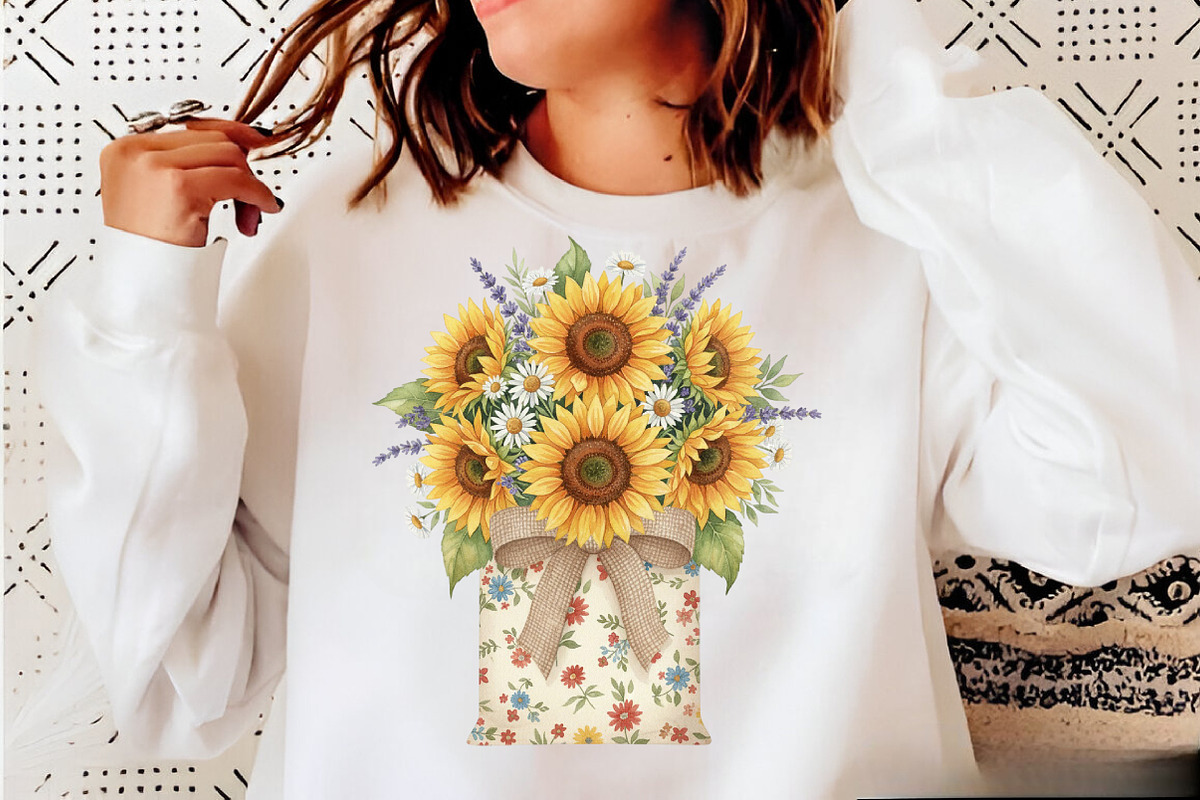 Watercolor Summer Sunflower PNG Clip, an Illustration by SVGArt (Photo 9 of 9)