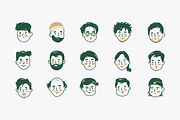Minimal Face Illustration, an Object Graphic by Jump Studio (Thumbnail 4 of 4)