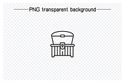 Treasure Chest Line Icons, an Outline Icon by Designfour (Thumbnail 5 of 7)