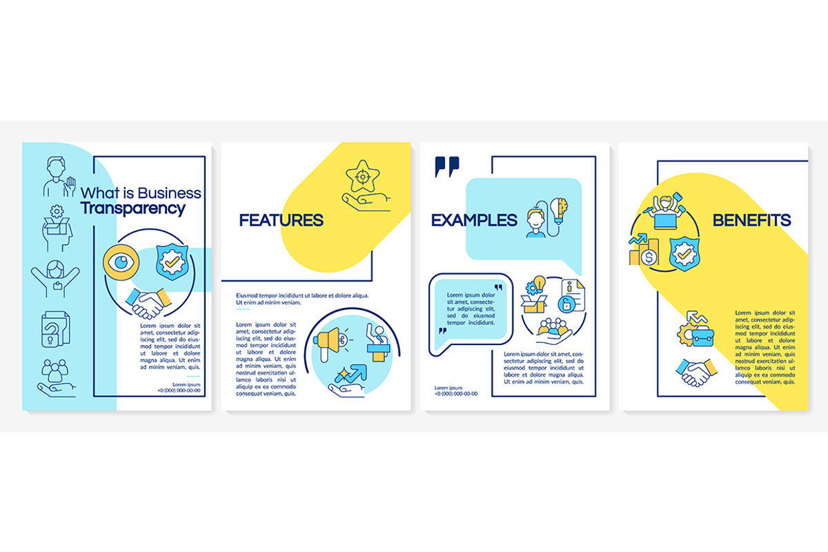 Business transparency brochure, a Brochure Template by IMG Visuals