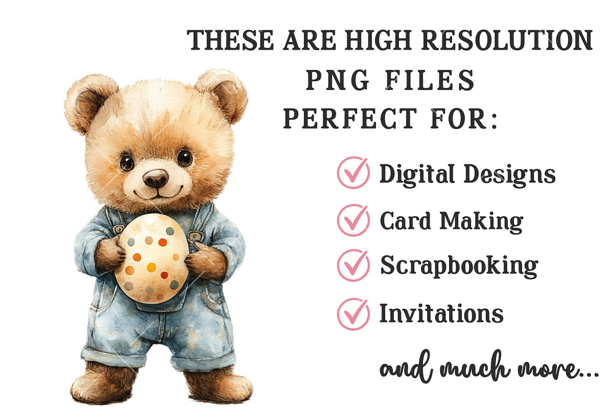 Watercolor Easter Clipart Bundle, an Illustration by OK Design (Photo 4 of 6)