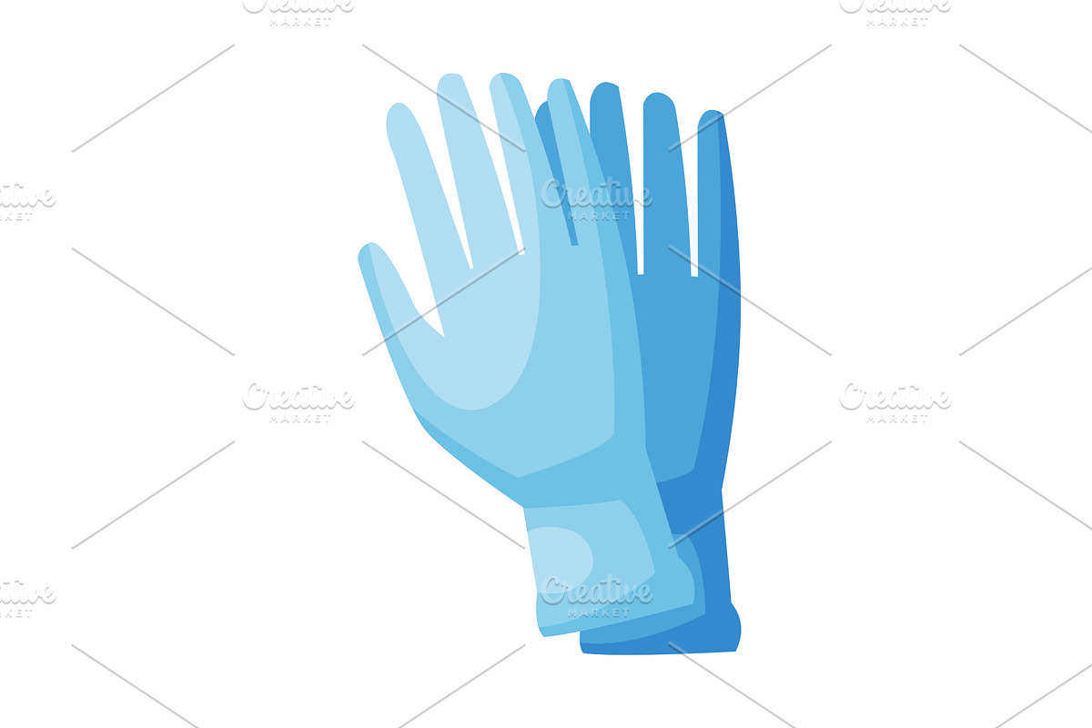 Medical Rubber Gloves, First Aid, a Healthcare Illustration by TopVectors