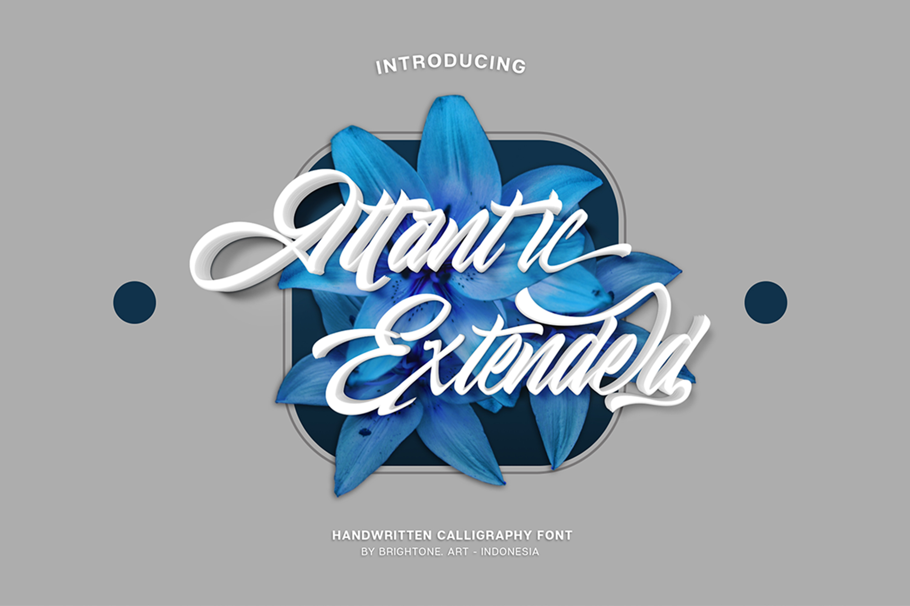 Atlantic Extended - Calligraphy Font, a Script Font by Brightone