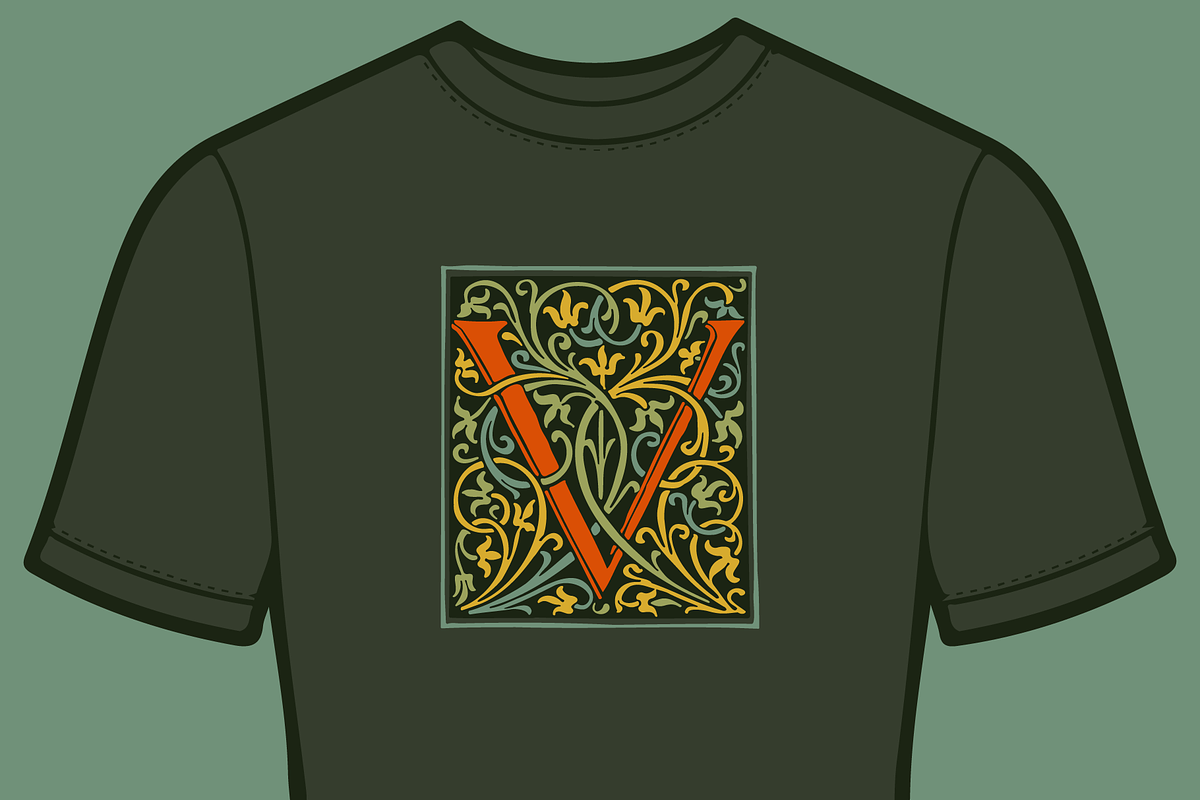 Illuminated medieval drop capitals, a Blackletter Font by kaer_shop (Photo 5 of 12)