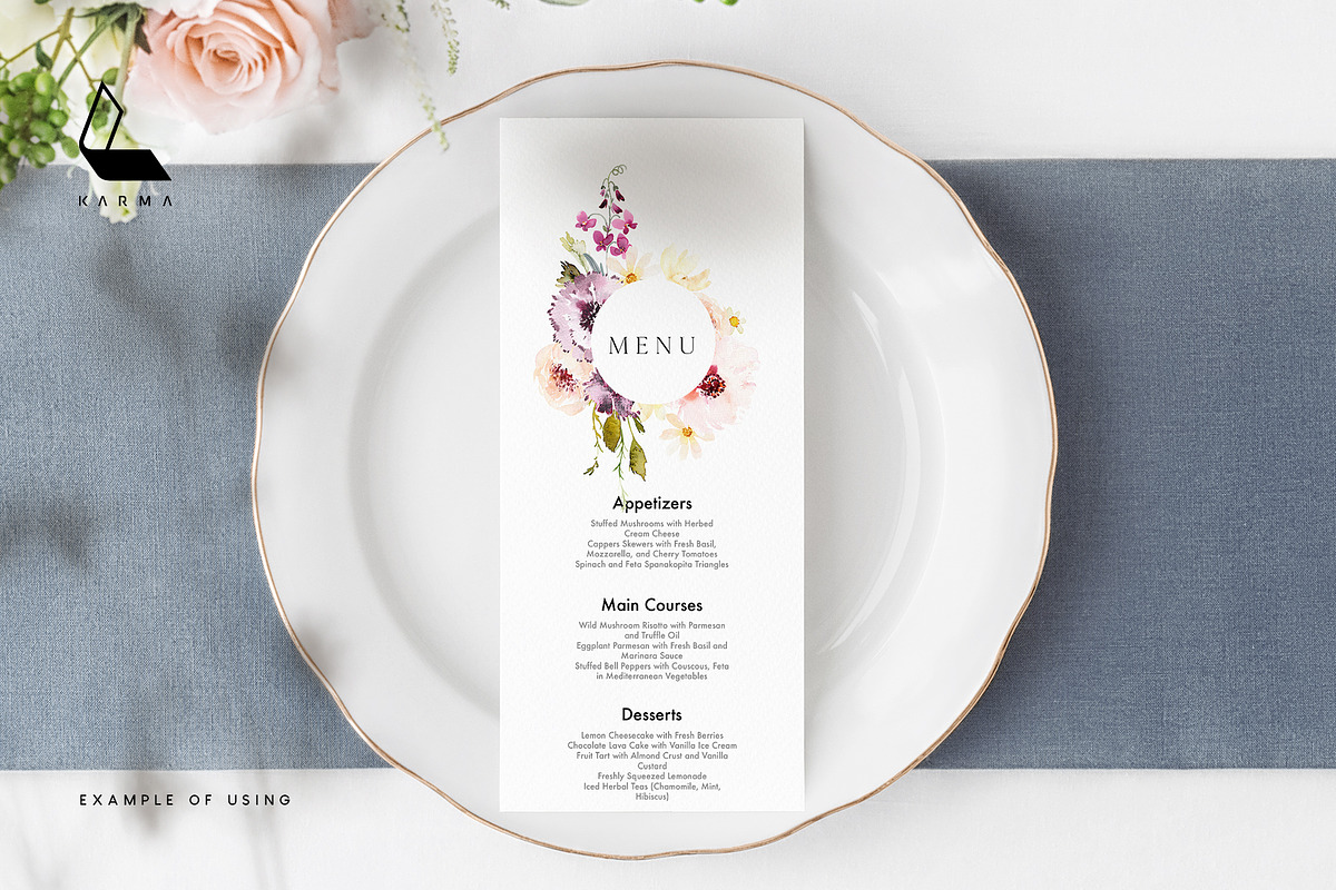 Flora | Watercolor Flower Collection, an Illustration by Karma (Photo 4 of 26)