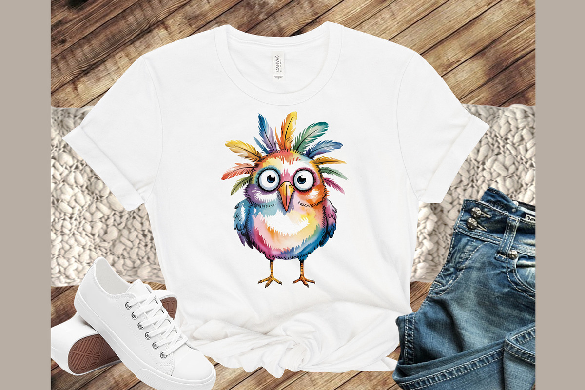 Cute Whimsical Bird Clipart, an Illustration by Sublimation Artist (Photo 3 of 9)