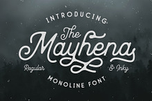 Mayhena Monoline Font