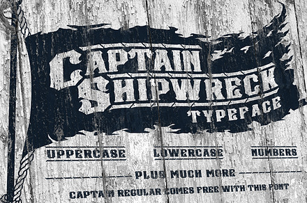 Captain Shipwreck Font, a Font by Alphabet Agency
