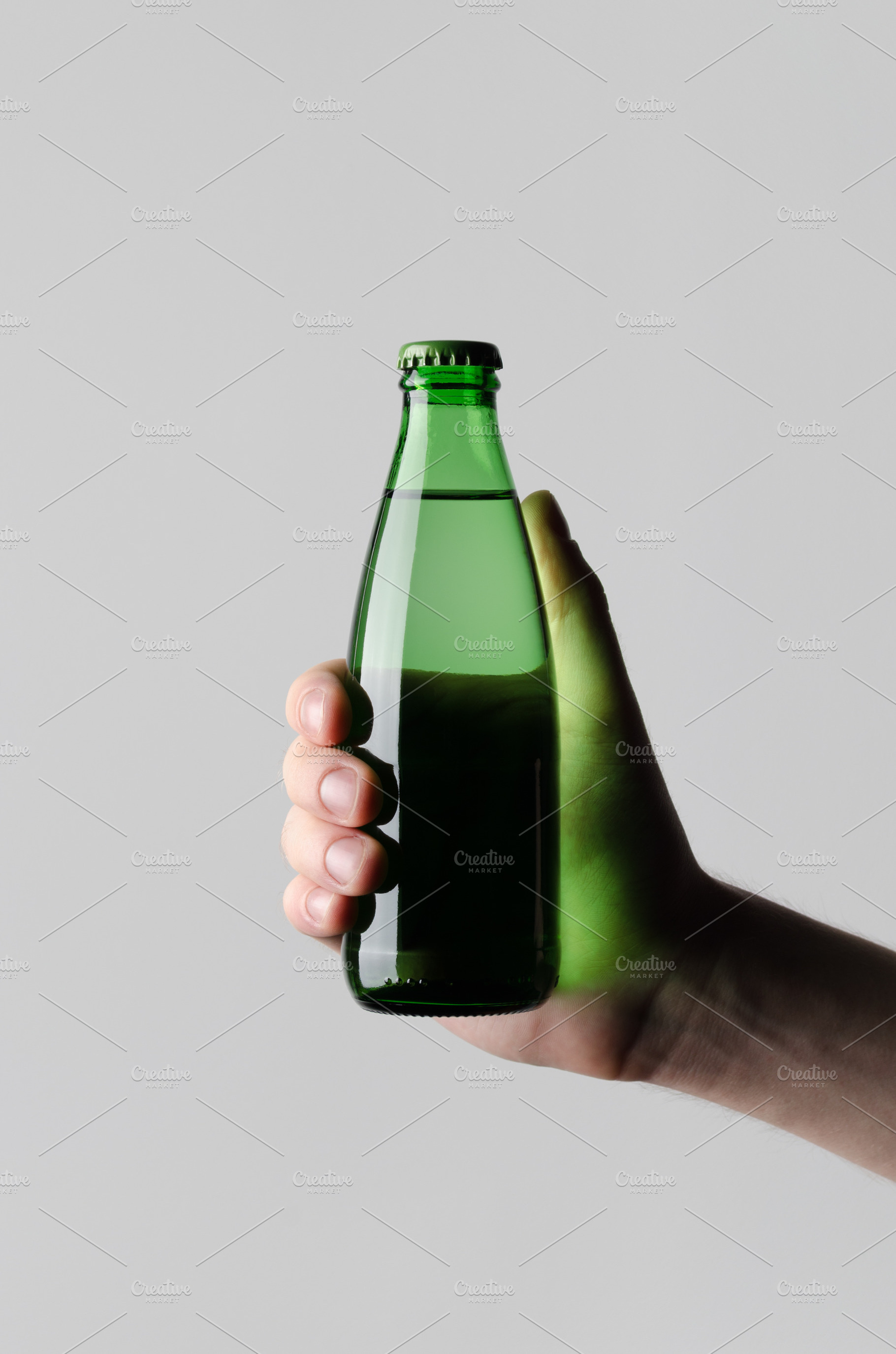 Water bottle mockup JPEG, a Food & Drink Photo by Shablon