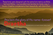 Draetha six strong sans fonts, a Sans Serif Font by Radiqx Press (Thumbnail 3 of 3)