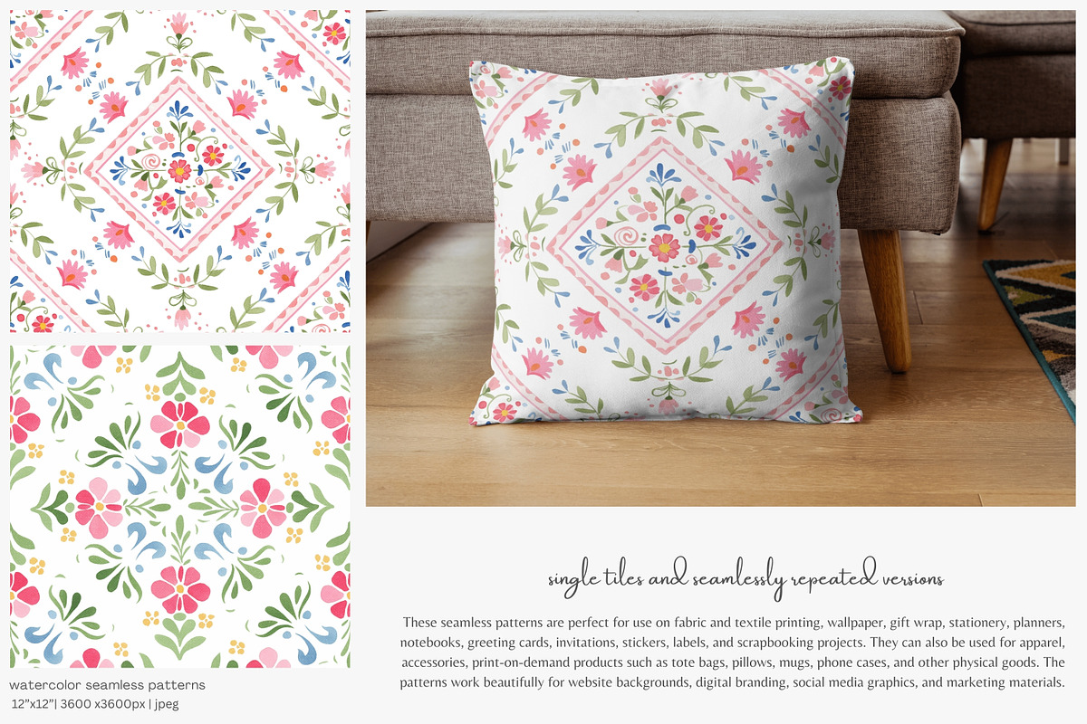 scandinavian folk art patterns, a Pattern Graphic by Patishop Art (Photo 4 of 9)
