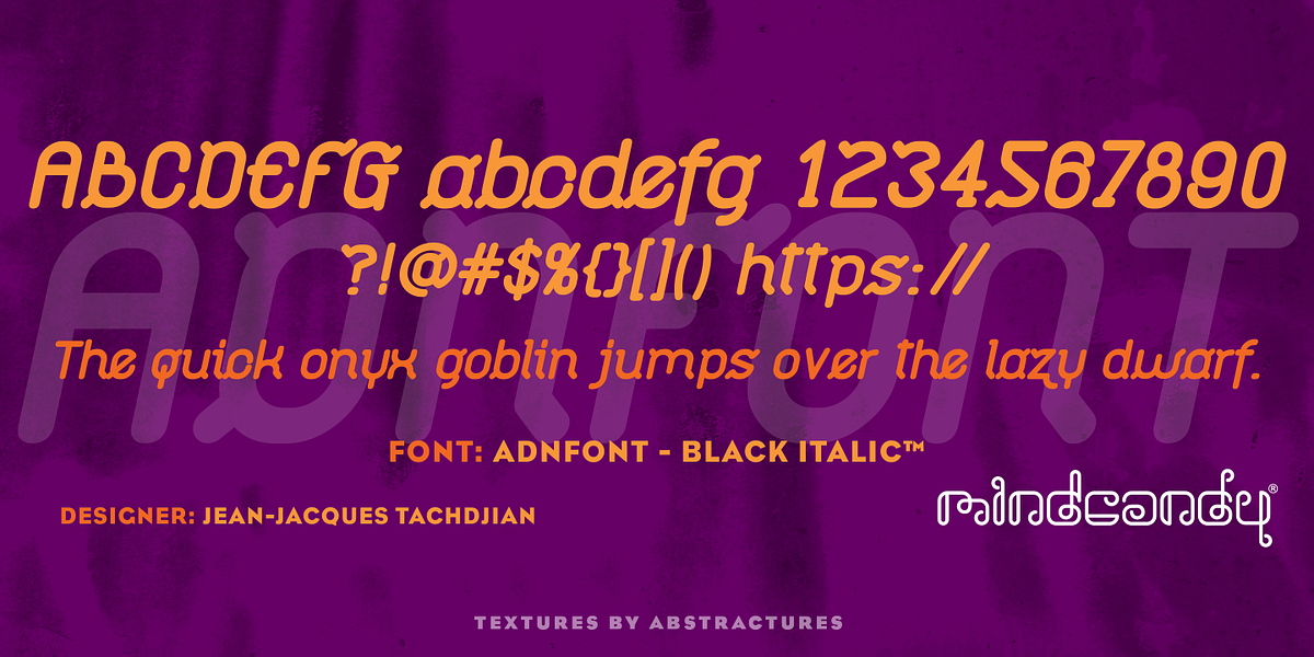 Adnfont™, a Sans Serif Font by MINDCANDY (Photo 6 of 6)