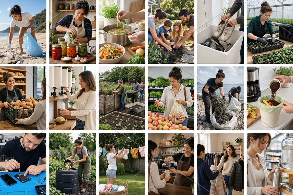 75 Sustainable Living Stock Photos, a Person Photo by Selenique Studio (Photo 9 of 12)