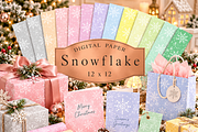 Christmas Snowflake seamless digital, a Pattern Graphic by Kiwi Fruit Punch (Thumbnail 4 of 4)