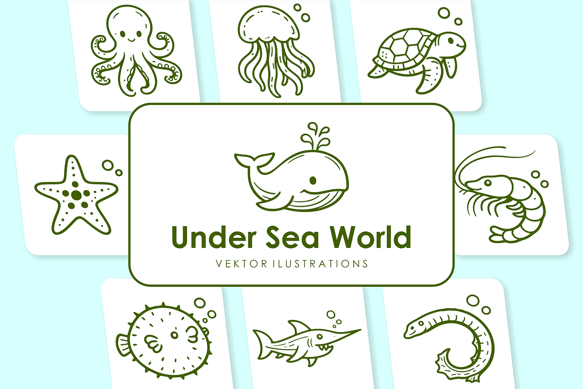 Under Sea Illustrations, an Object Illustration by Rasgood (Photo 7 of 7)