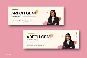 Arech Email Signature, a Templates & Theme by Siska Arista